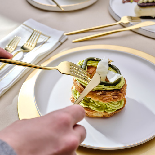 Karaca Premium Jüpiter Gold 12 Kişilik 84 Parça Çatal Kaşık Bıçak Takımı