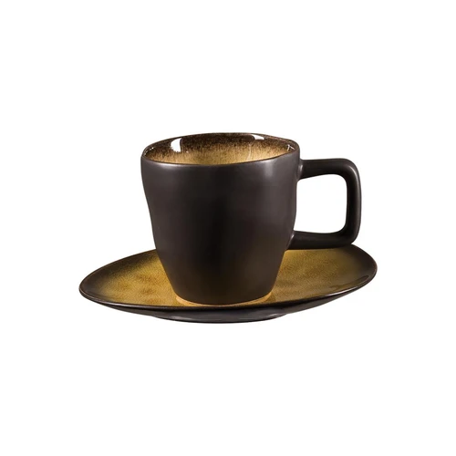 Jumbo Bitter Kahve Fincanı Tabak 14 cm (Fincansız)