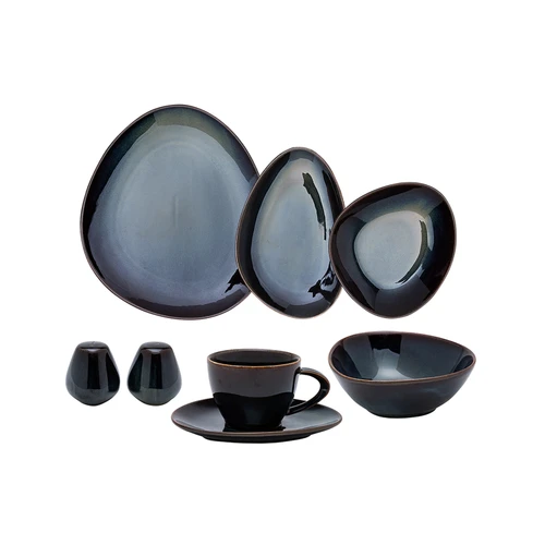 Jumbo Browni Stoneware 28 Parça Kahvaltı/Servis Takımı