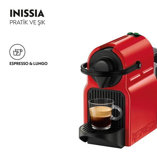 Nespresso C40 Inissia Kırmızı Kahve Makinesi