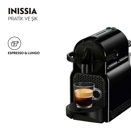 Nespresso D40 Inissia Siyah Kahve Makinesi