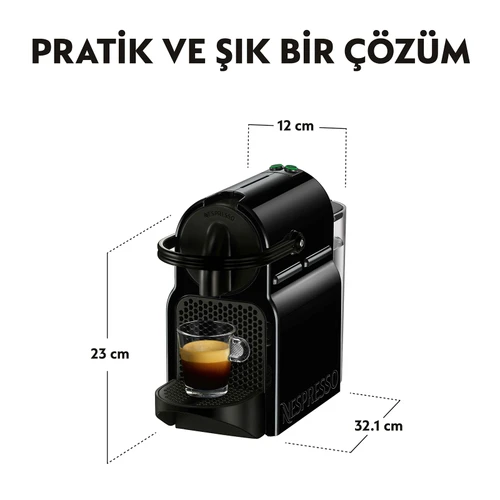 Nespresso D40 Inissia Siyah Kahve Makinesi