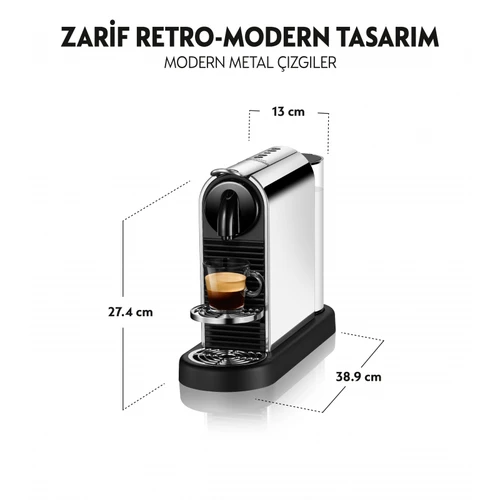 Nespresso D140 Citiz Platinium Metalik Kahve Makinesi