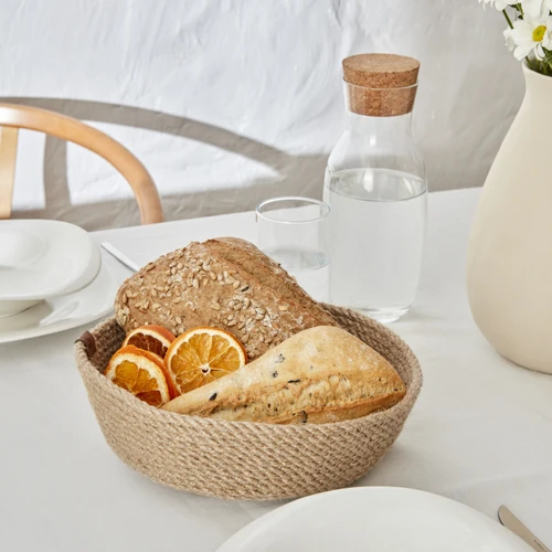 Karaca Home Alba Jute Yuvarlak Dekoratif Tabak 28 cm 