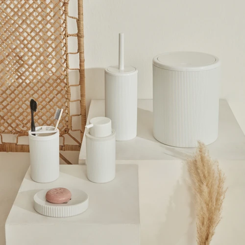 Karaca Home Mayra 5'li Banyo Seti Beyaz