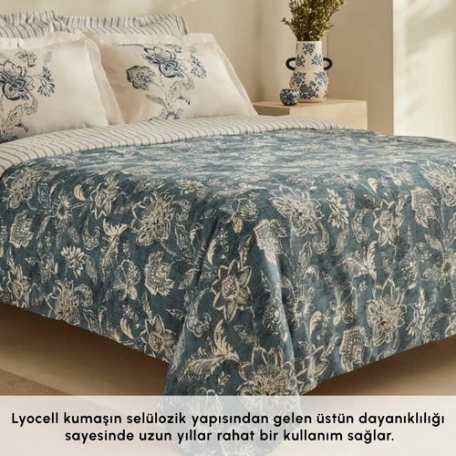 Karaca Home Floy Lyocell Krep Çift Kişilik Nevresim Takımı 