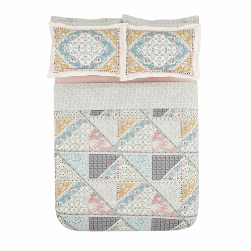 Karaca Home Edella %100 Pamuk Çift Kişilik Nevresim Takımı Multicolor 