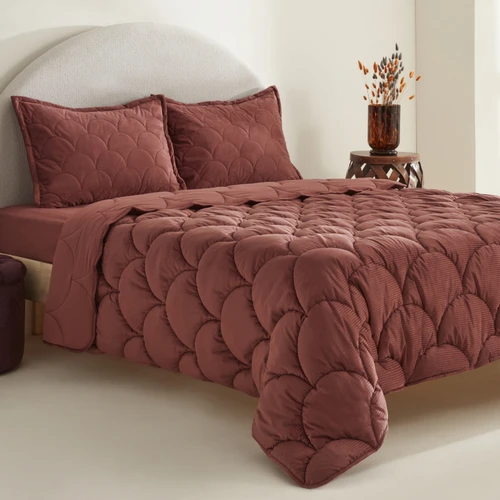 Karaca Home Cowrie Çift Kişilik Luxury Comfort Set Gül Kurusu