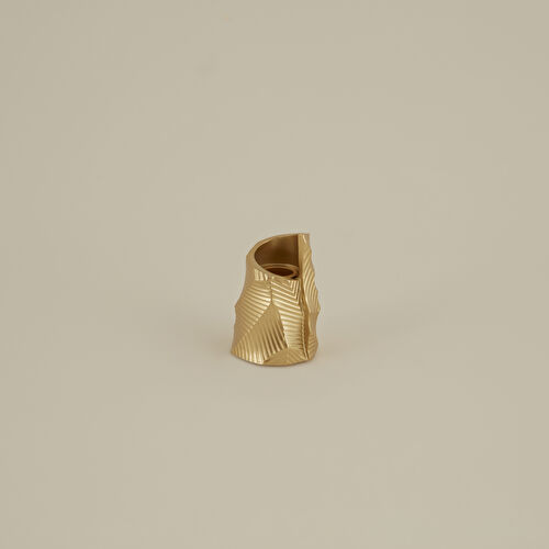 Karaca Home New Year Yılbaşı Lana Şamdan Gold 6,5 x 5,8 x 9,8 cm