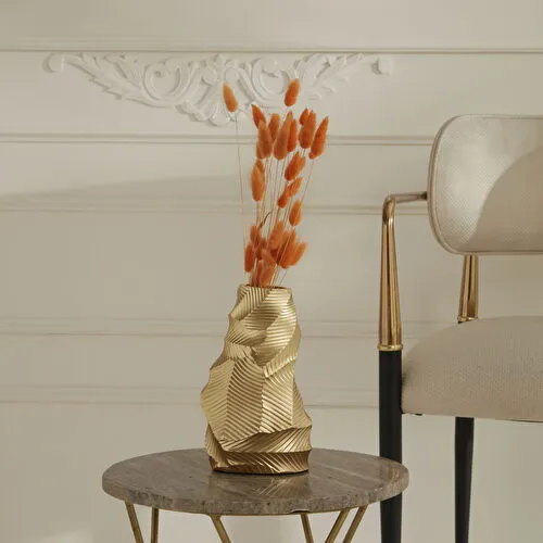 Karaca Home Lana Vazo Gold 12x7,9x20 cm Karaca Home Lana Vazo Gold 12x7,9x20 cm