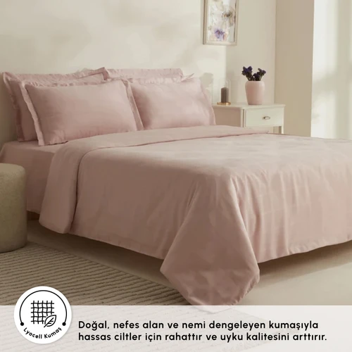 Karaca Home Royale King Size Nevresim Takımı Pudra