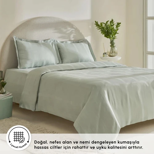 Karaca Home Alvin King Size Nevresim Takımı Adaçayı