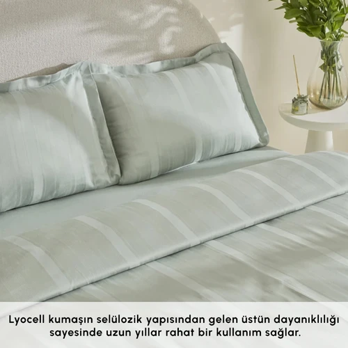Karaca Home Alvin King Size Nevresim Takımı Adaçayı