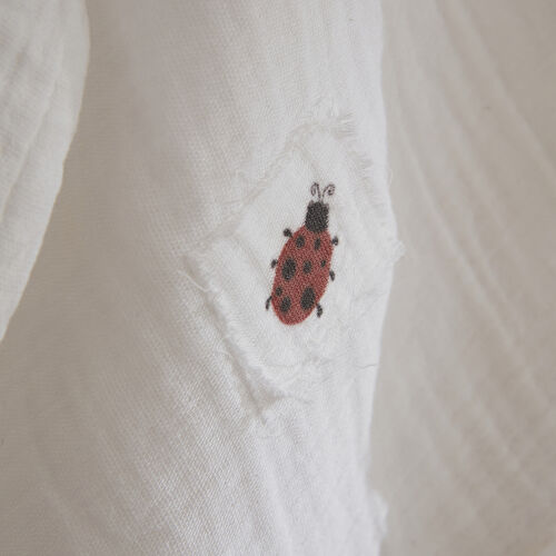 LADYBUG 2'Lİ BEBEK MÜSLİN SET 65X65 CM KIRMIZI