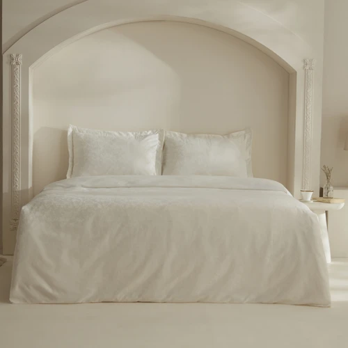Karaca Home White Collection Venessa Çift Kişilik Nevresim Takımı Beyaz