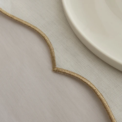 Karaca Home Pera Amerikan Servisi 6'lı Gold 32x48cm
