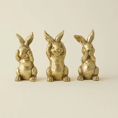 Karaca Home Helen Bunny Not Talking Biblo Gold Karaca Home Helen Bunny Not Talking Biblo Gold