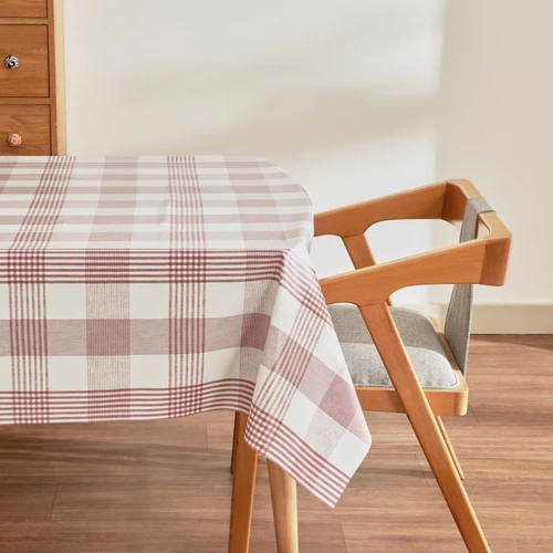 Karaca Home Luna Ekoseli Pvc Masa Örtüsü Kırmızı 