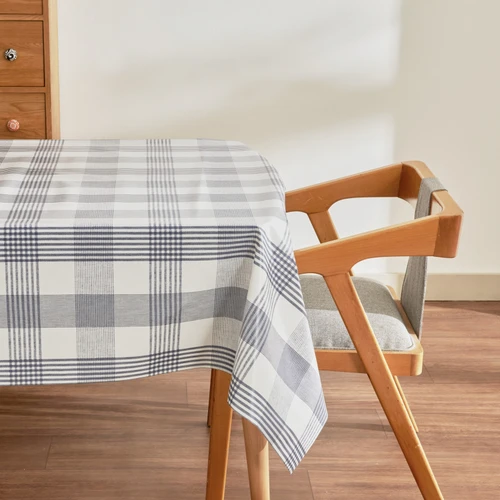  Karaca Home Luna Ekoseli Pvc Masa Örtüsü Mavi