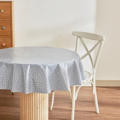  Karaca Home Luna Puantiyeli Pvc Masa Örtüsü Mavi