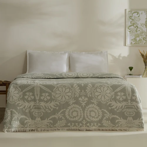 Karaca Home Avery Müslin Çift Kişilik Pike Takımı Mint