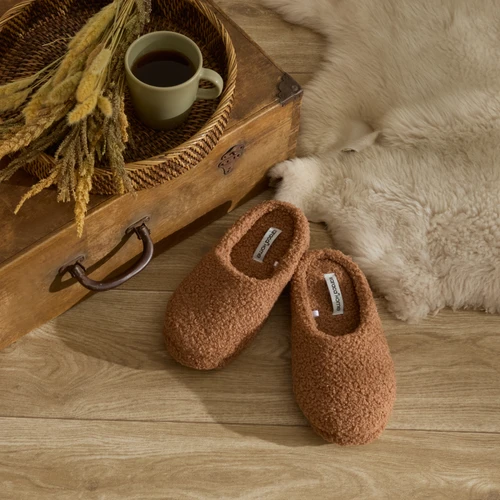 Karaca Home Teddy Kadın Ev Terliği 40-41 Numara Kahverengi