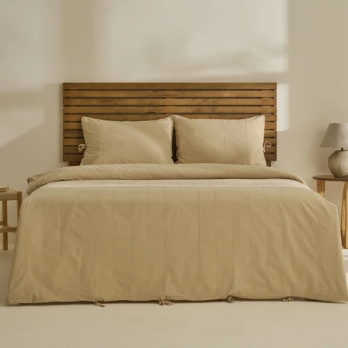 Karaca Home Carmine %100 Pamuk Nakışlı Çift Kişilik Nevresim Takımı Bej
