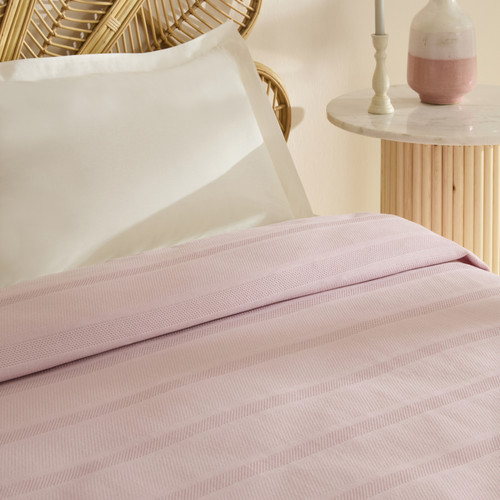 Karaca Home Rosy Tek Kişilik Tek Pike Pudra