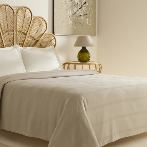 Karaca Home Rosy Tek Kişilik Tek Pike Bej