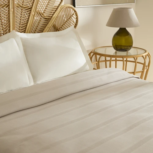 Karaca Home Rosy Tek Kişilik Tek Pike Bej