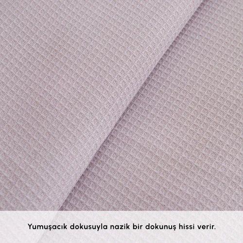 Karaca Home Noa Bambu Tek Kişilik Pike Takımı Açık Mürdüm