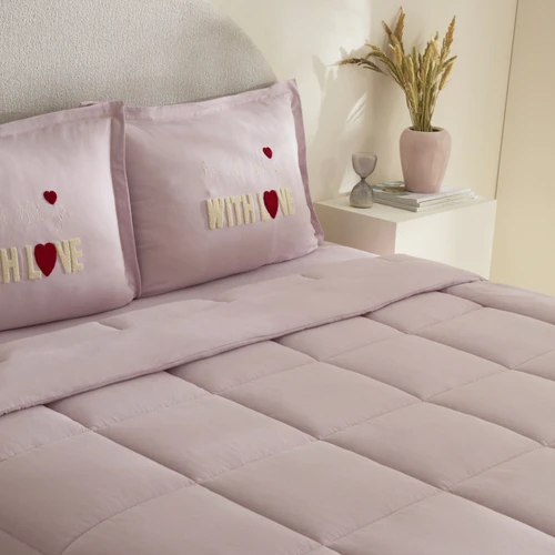 Karaca Home With Love Çift Kişilik Comfort Set Pembe