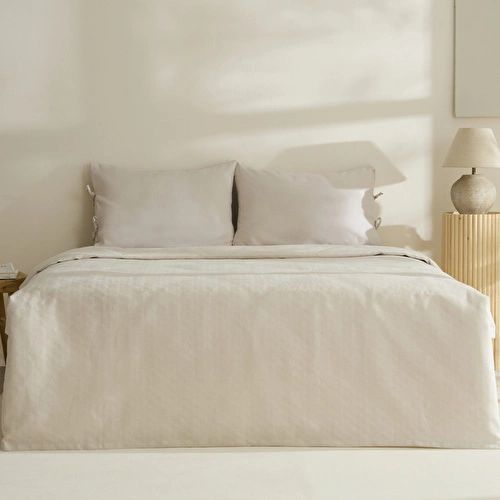 Karaca Home Sarra Britli Bambu Çift Kişilik Pike Takımı Taş