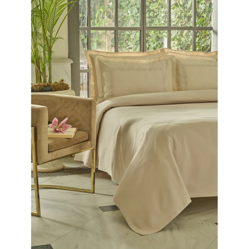 Karaca Home Shanse Nish Set Çift Kişilik Pike Takımı Bej