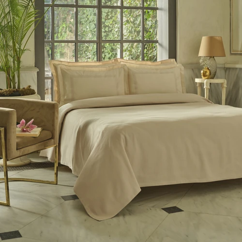 Karaca Home Shanse Nish Set Çift Kişilik Pike Takımı Bej