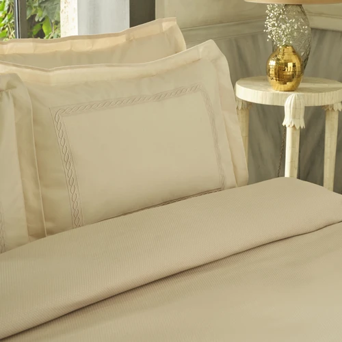 Karaca Home Shanse Nish Set Çift Kişilik Pike Takımı Bej