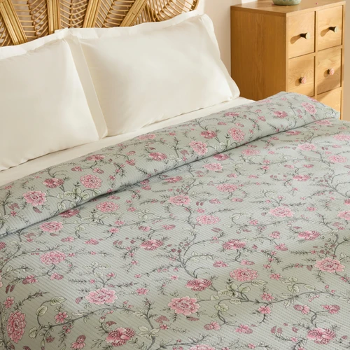 Karaca Home Tamina %100 Pamuk Tek Kişilik Tek Pike Gül Kurusu