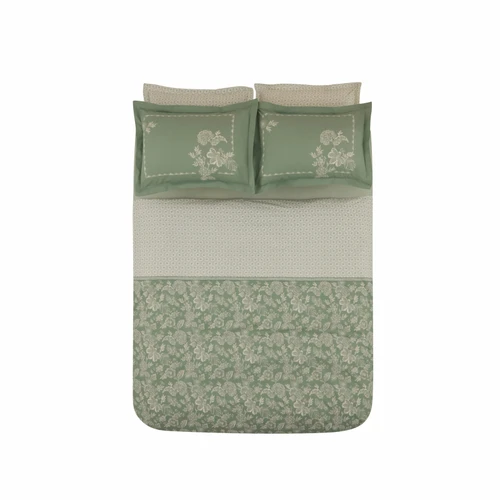 Karaca Home Haven %100 Pamuk Tek Kişilik Nevresim Takımı Koyu Mint