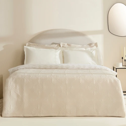 Karaca Home Clare Çift Kişilik 7 Parça Düet Set Ekru