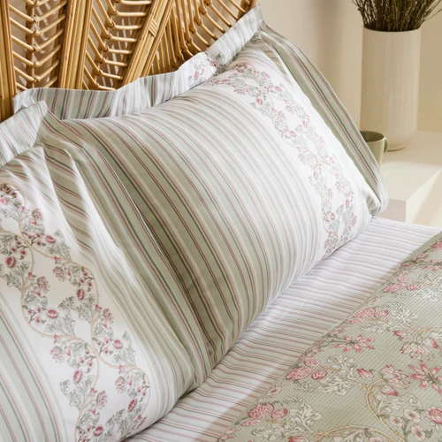 Karaca Home Empres %100 Pamuk Çift Kişilik Pike Takımı Adaçayı