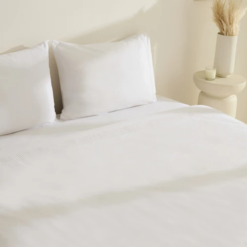 Karaca Home White Collection Fiorenza %100 Pamuk Çift Kişilik Nevresim Takımı Beyaz 