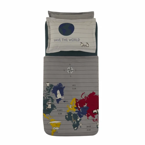 Karaca Home Young Macellan %100 Pamuk Tek Kişilik Nevresim Takımı Multicolor