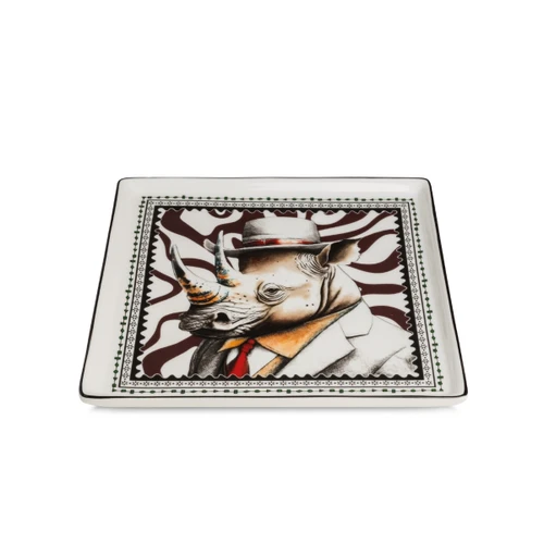 Egan Italy Human Essence Gergedan Desenli Tabak 19x19 cm