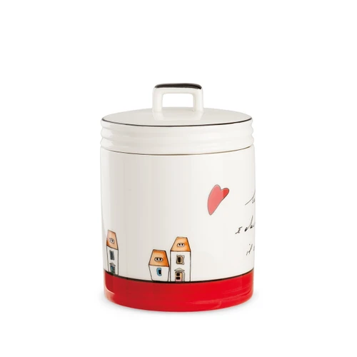 Egan Italy Le Casette Kavanoz Kırmızı 11x15 cm