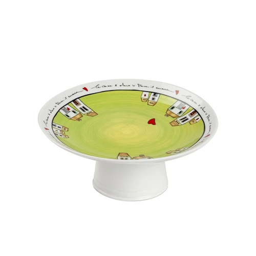 Egan Italy Le Casette Kek Standı Yeşil 19x19 cm