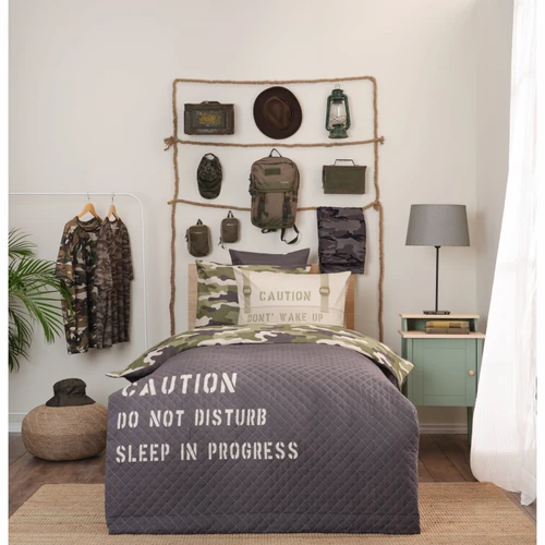 Karaca Home Young Camuflage %100 Pamuk Tek Kişilik Complete Takımı