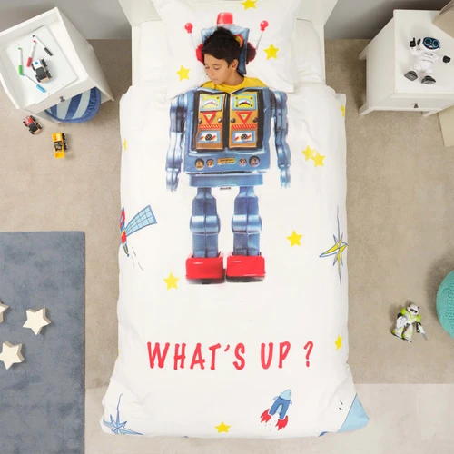 Karaca Home Young Robot %100 Pamuk Tek Kişilik Nevresim Takımı
