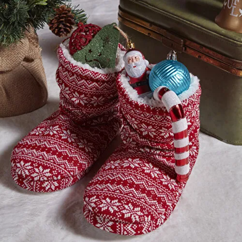 Karaca Home New Year Young Kırmızı Panduf 37-38