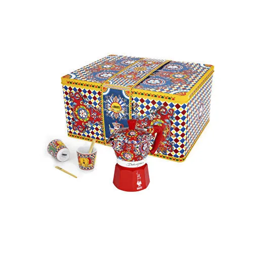 Bialetti Moka Express Dolce Gabbana 2 Cup+2 Fincan+2 Karıştırıcı Özel Set