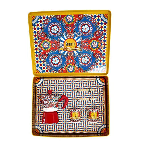 Bialetti Moka Express Dolce Gabbana 2 Cup+2 Fincan+2 Karıştırıcı Özel Set